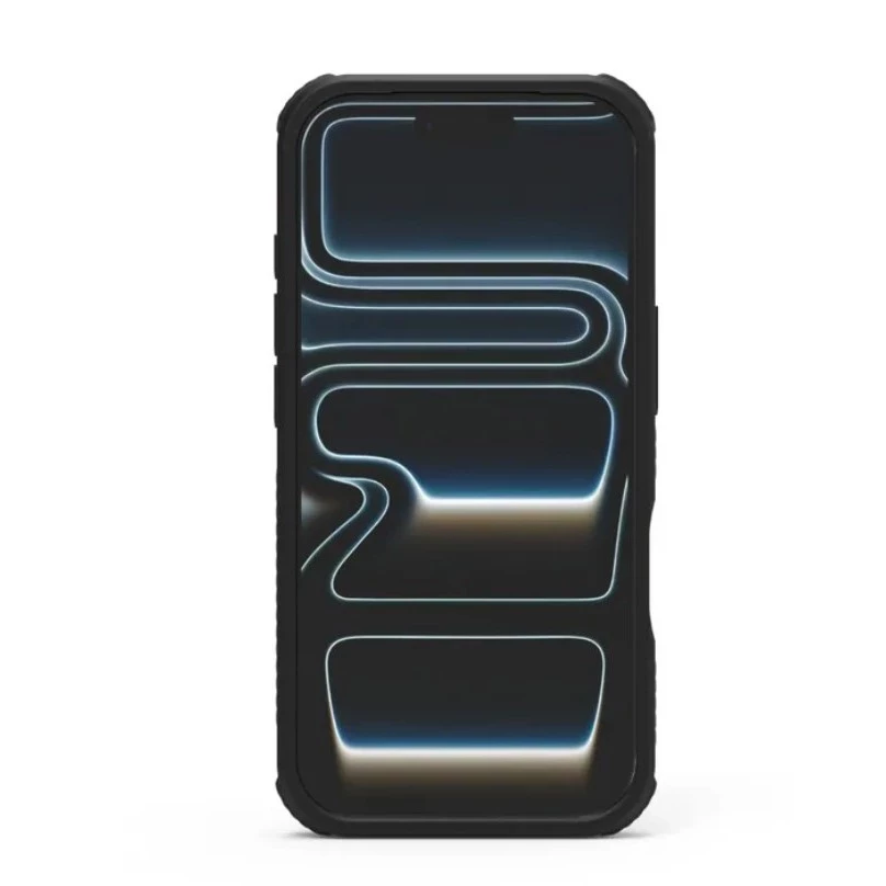 普格爾Apple iPhone 17 冰霧防摔旋轉支架保護殼MagSafe / 迷霧黑