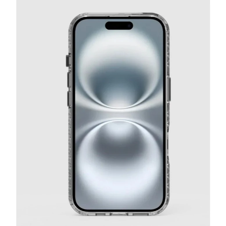 普格爾Apple iPhone 16 冰鑽減壓防摔保護殼 / 黑鑽
