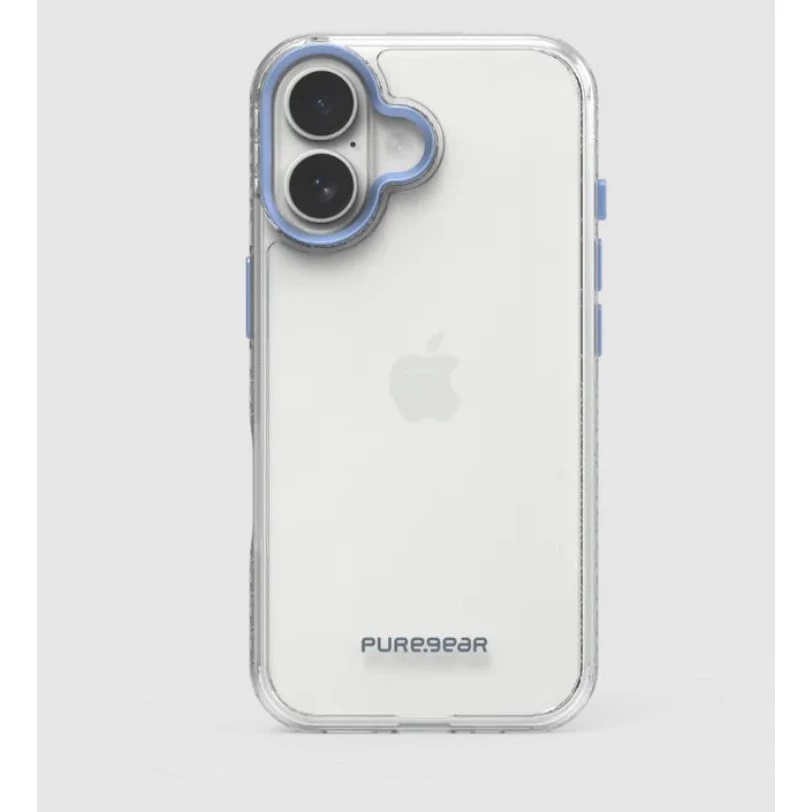 普格爾Apple iPhone 16 冰鑽減壓防摔保護殼 / 淡藍