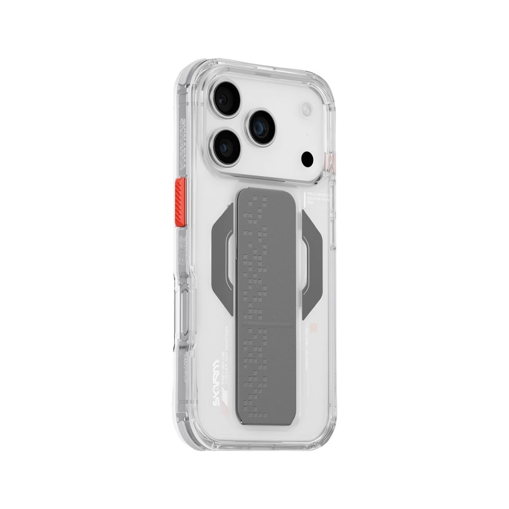 SKINARMA Haxa iPhone 17 Pro 6.3 磁吸支架簡約款 透明