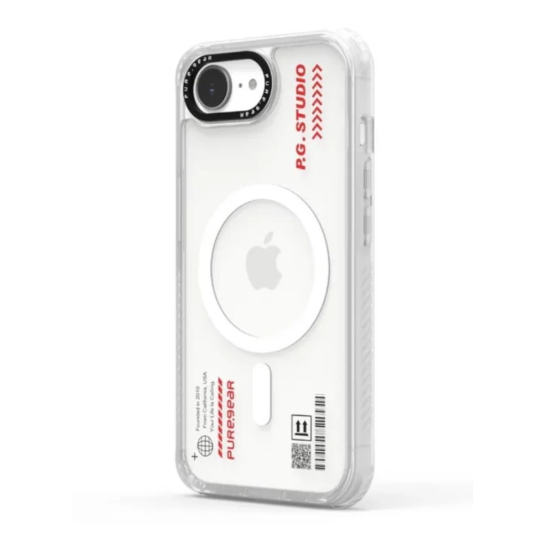 普格爾Apple iPhone 17e/16e 冰霧減壓防摔保護殼MagSafe / 冰霧白