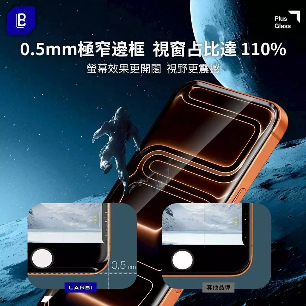 LB 500C 3D玻璃貼/保護貼 防指紋電鍍加強版