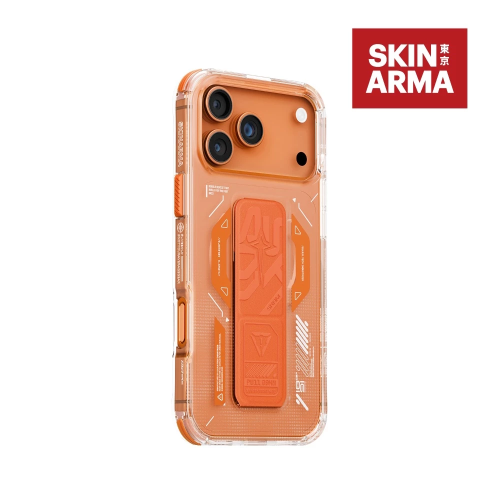 SKINARMA Helio iPhone 17 Pro Max 6.9 磁吸支架殼 橘