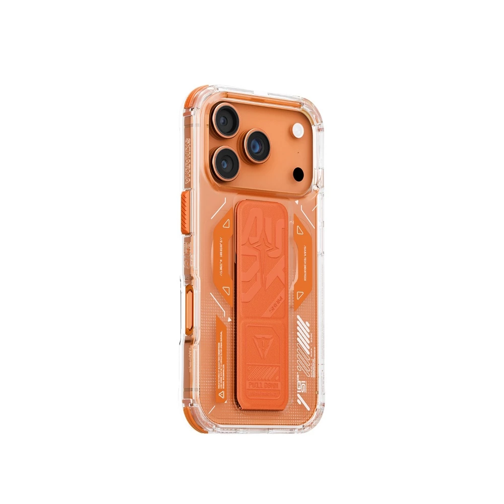 SKINARMA Helio iPhone 17 Pro 6.3 磁吸支架殼 橘