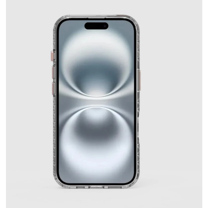 普格爾Apple iPhone 16 冰鑽減壓防摔保護殼 / 玫瑰