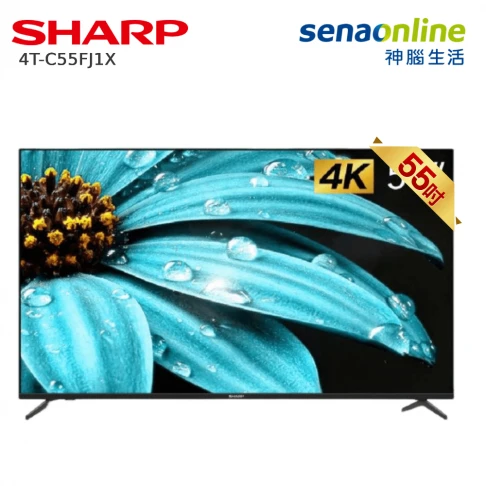 液晶顯示器/SHARP 4T-C55FJ1X 55型安卓連網液晶顯示器(無視訊盒)