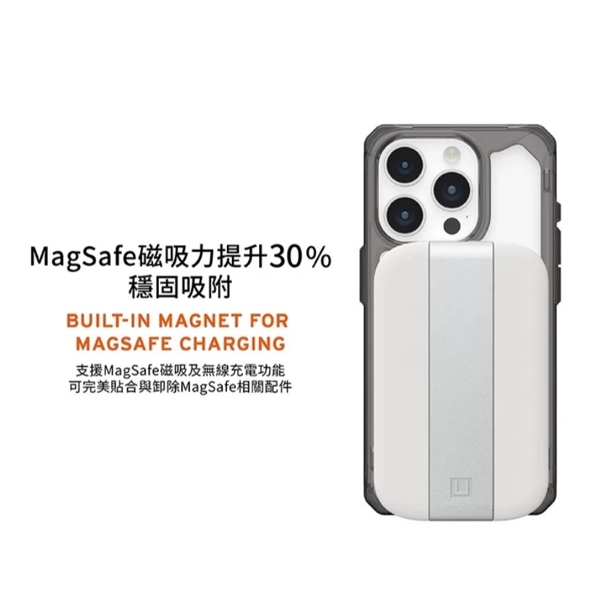 【UAG】iPhone 15/Plus/Pro/Pro Max 磁吸式耐衝擊保護殼-全透款 (MagSafe 手機殼)