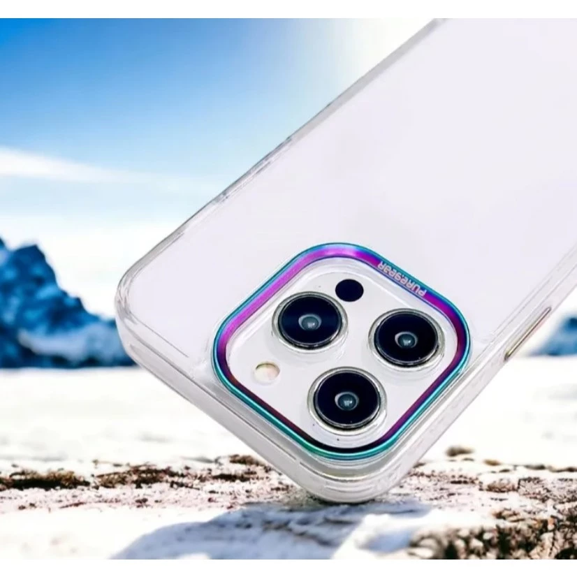 普格爾Apple iPhone 15 冰鑽減壓防摔保護殼 / 淡藍