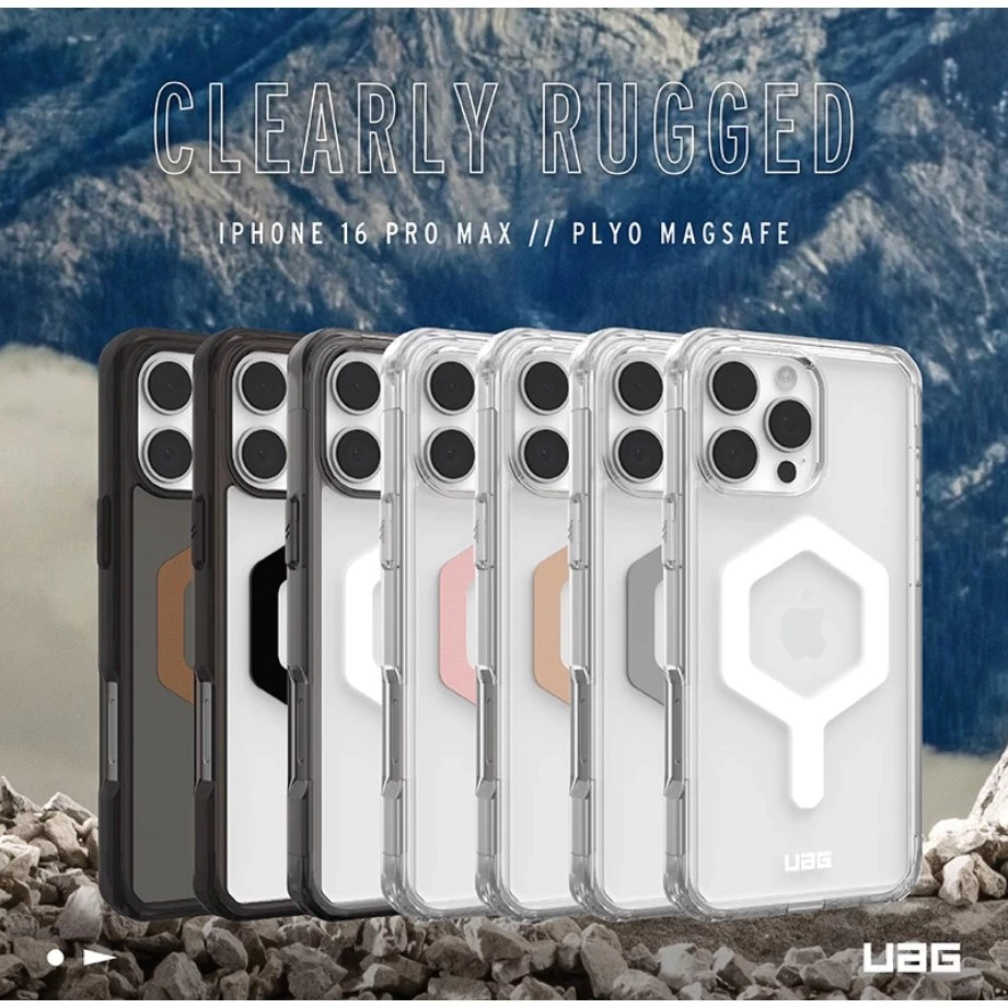 【UAG】iPhone 16/Plus/Pro/Pro Max 磁吸耐衝擊全透保護殼 (MagSafe 手機殼)