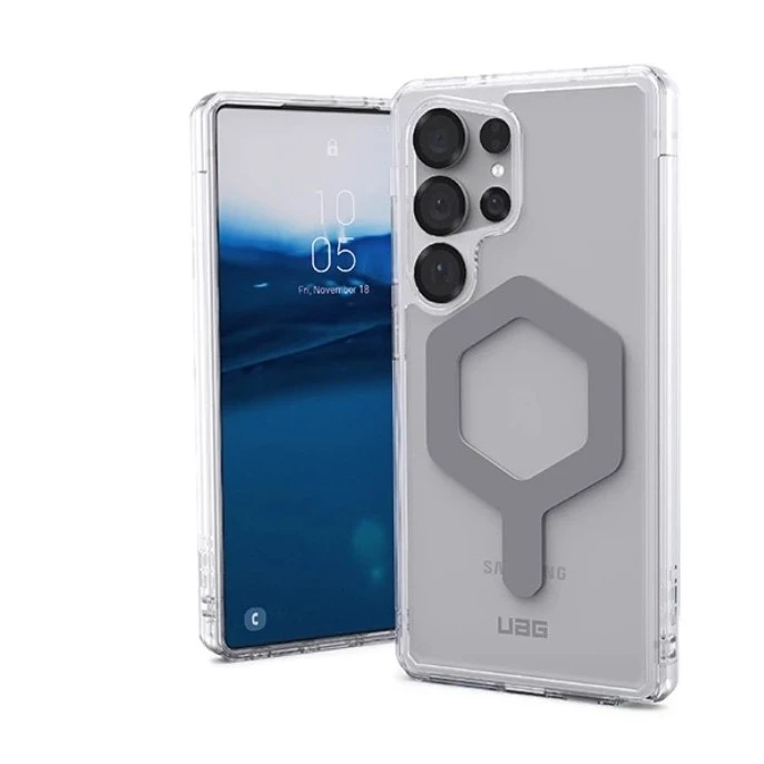 【UAG】Galaxy S25系列 磁吸耐衝擊全透保護殼-極透明(灰圈) (MagSafe 手機殼)