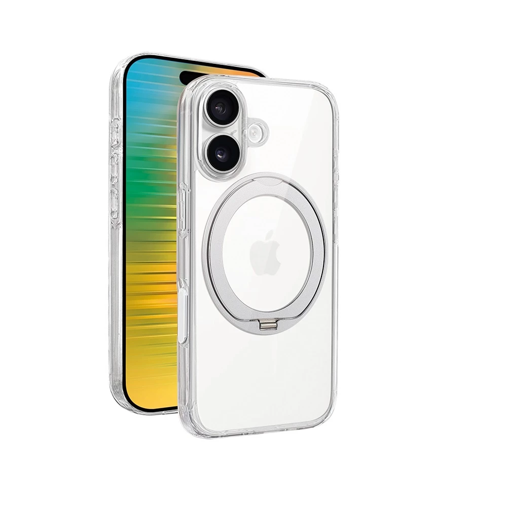 MEGA KING Apple iPhone 17 6.3 多功能旋轉立架保護殼 曜月銀