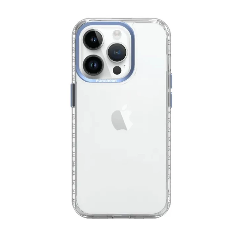 普格爾Apple iPhone 15 冰鑽減壓防摔保護殼 / 淡藍
