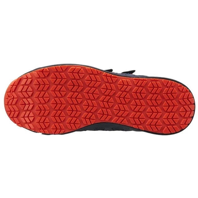 【飆破盤】MIZUNO 美津濃 安全鞋 F1GA256105 紅底藍身白後小勾 工具鞋 保護 工程