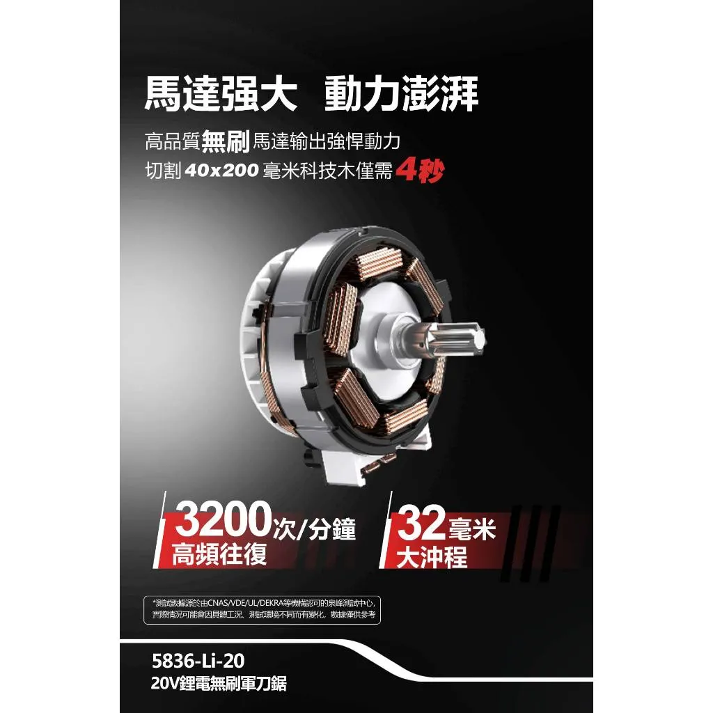 【飆破盤】DEVON大有 20V充電無刷軍刀鋸 5836-LI-20 木工 工程 電工 裝潢 無碳刷