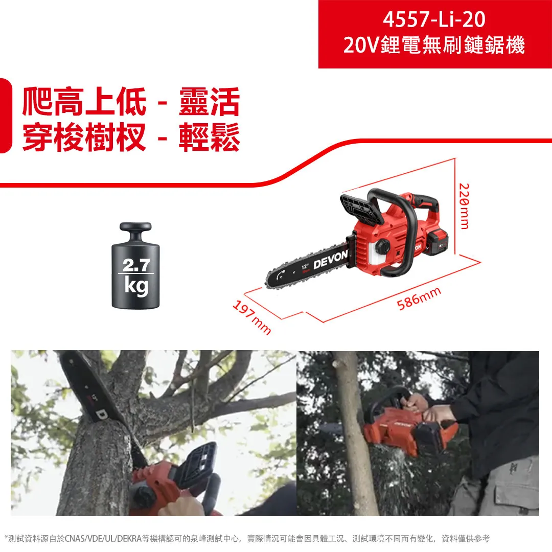 【飆破盤】DEVON大有 20V 無刷 12