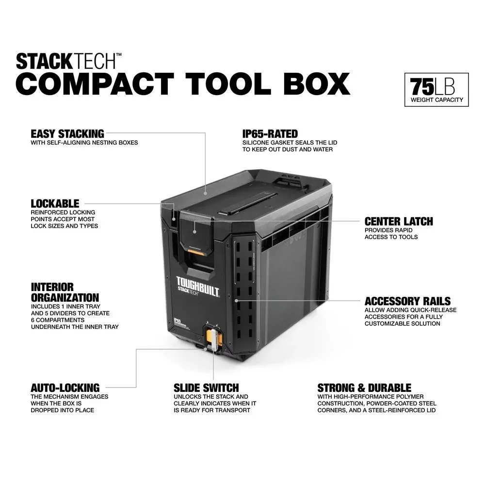 【飆破盤】TOUGHBUILT TB 托比爾 STACKTECH 堆疊式彈藥箱 TB-B1-B-60C 工具箱