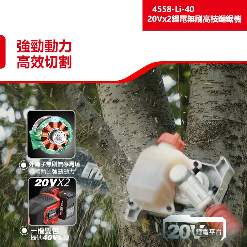 【飆破盤】DEVON大有- 20V 無刷 10