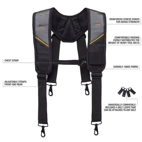 【飆破盤】TOUGHBUILT TB 托比爾 TB-CT-51P 專業型肩背帶 減壓 電工 工具肩背 雙肩 四點式