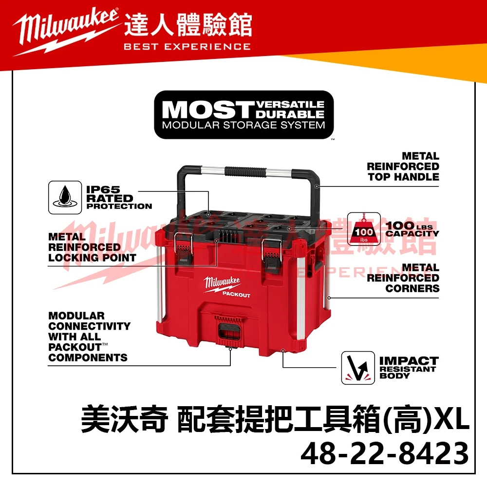 【飆破盤】美沃奇 Milwaukee 米沃奇 48-22-8423 配套提把工具箱 (高) XL PACKOUT 提把