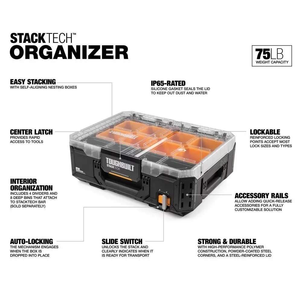 【飆破盤】TOUGHBUILT TB 托比爾 TB-B1-O-30 STACKTECH 大零件箱 收納箱 工具箱