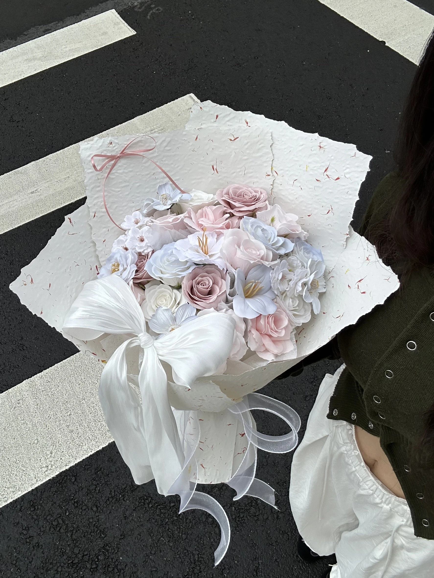 質感大蝴蝶香皂花束