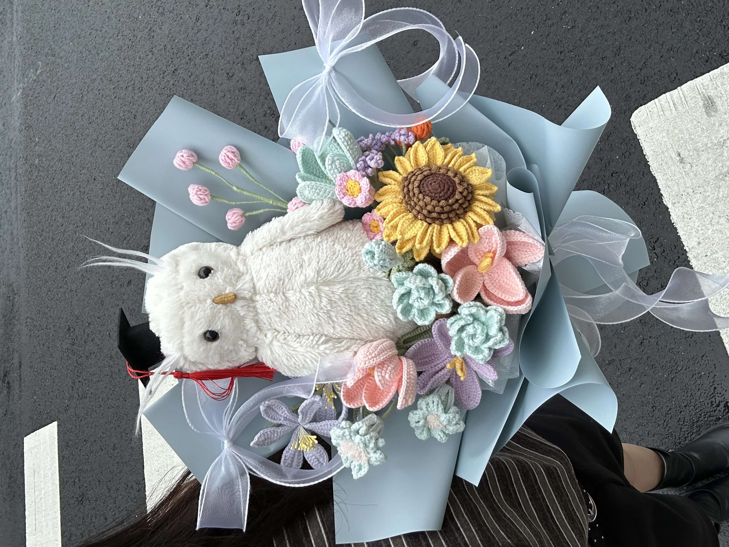 Jellycat貓頭鷹針織花束