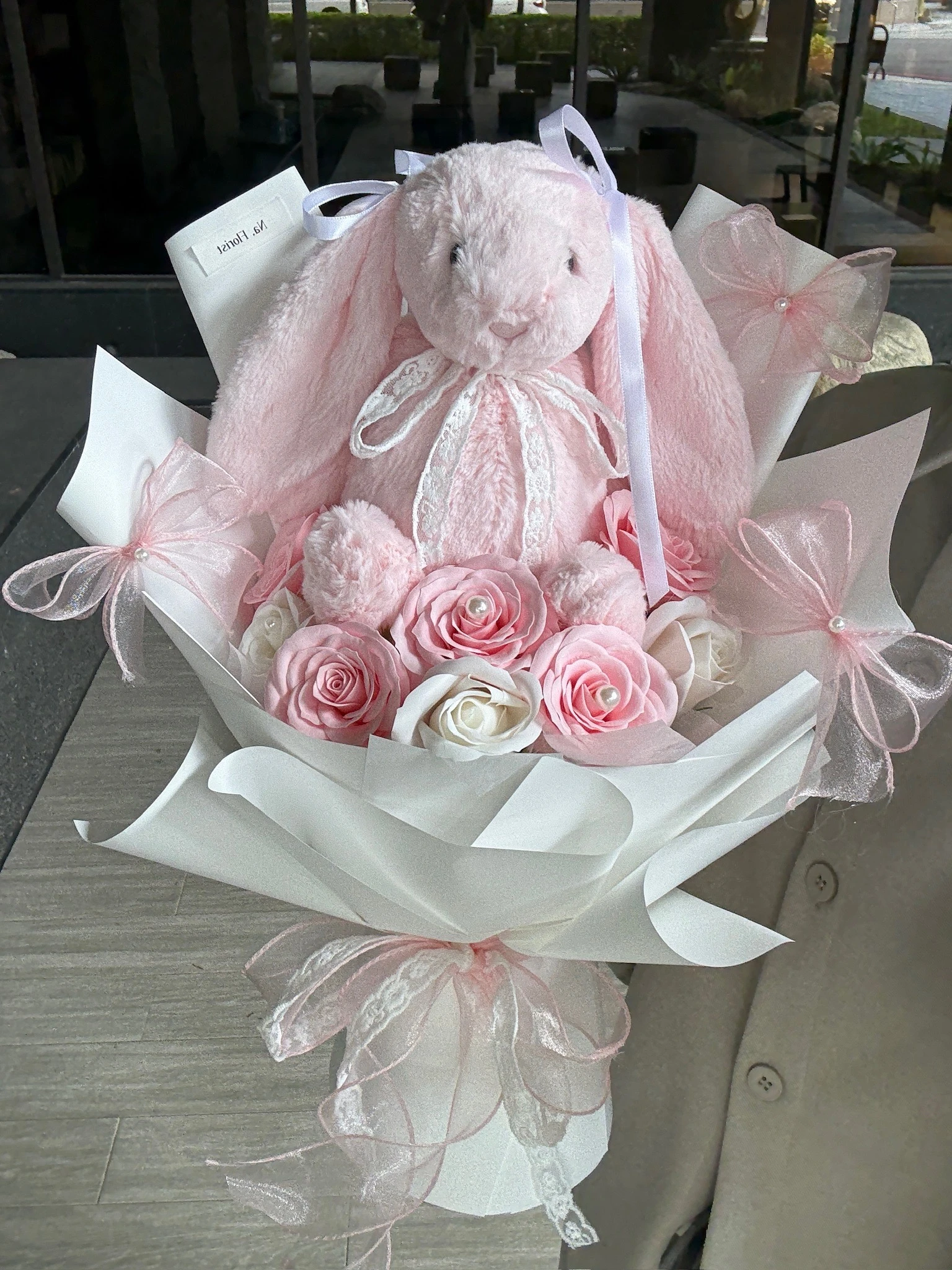 粉色31Jellycat香皂花束
