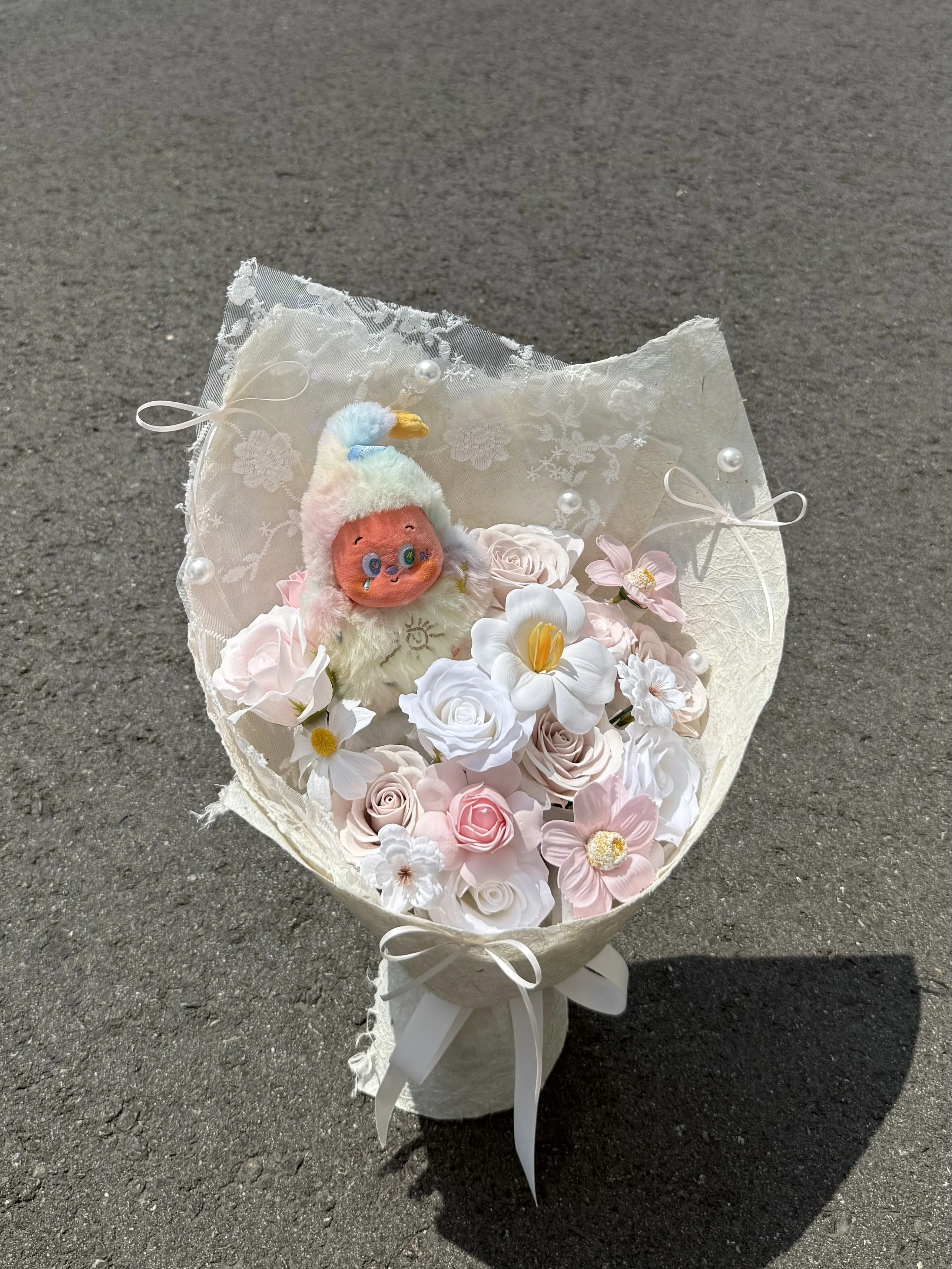 星星人香皂粉花束