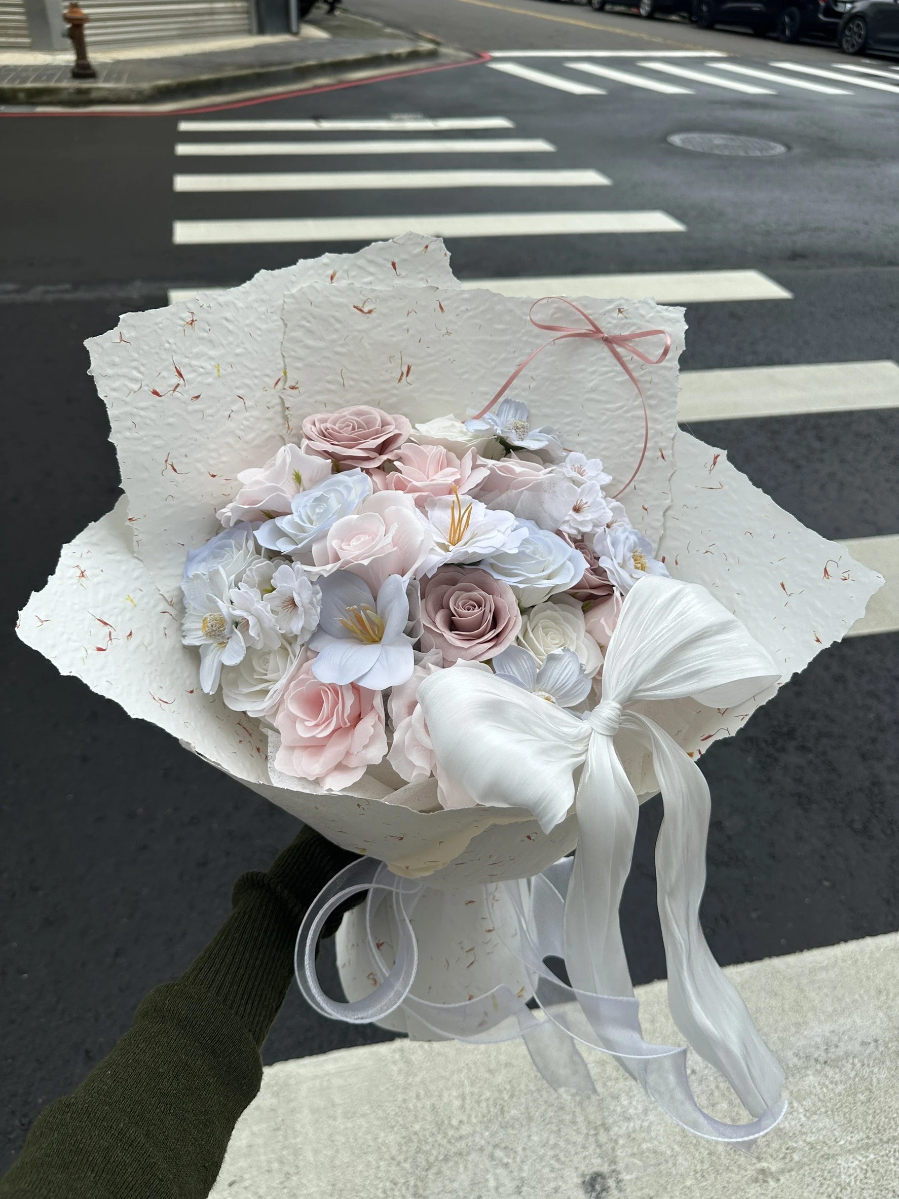 質感大蝴蝶香皂花束