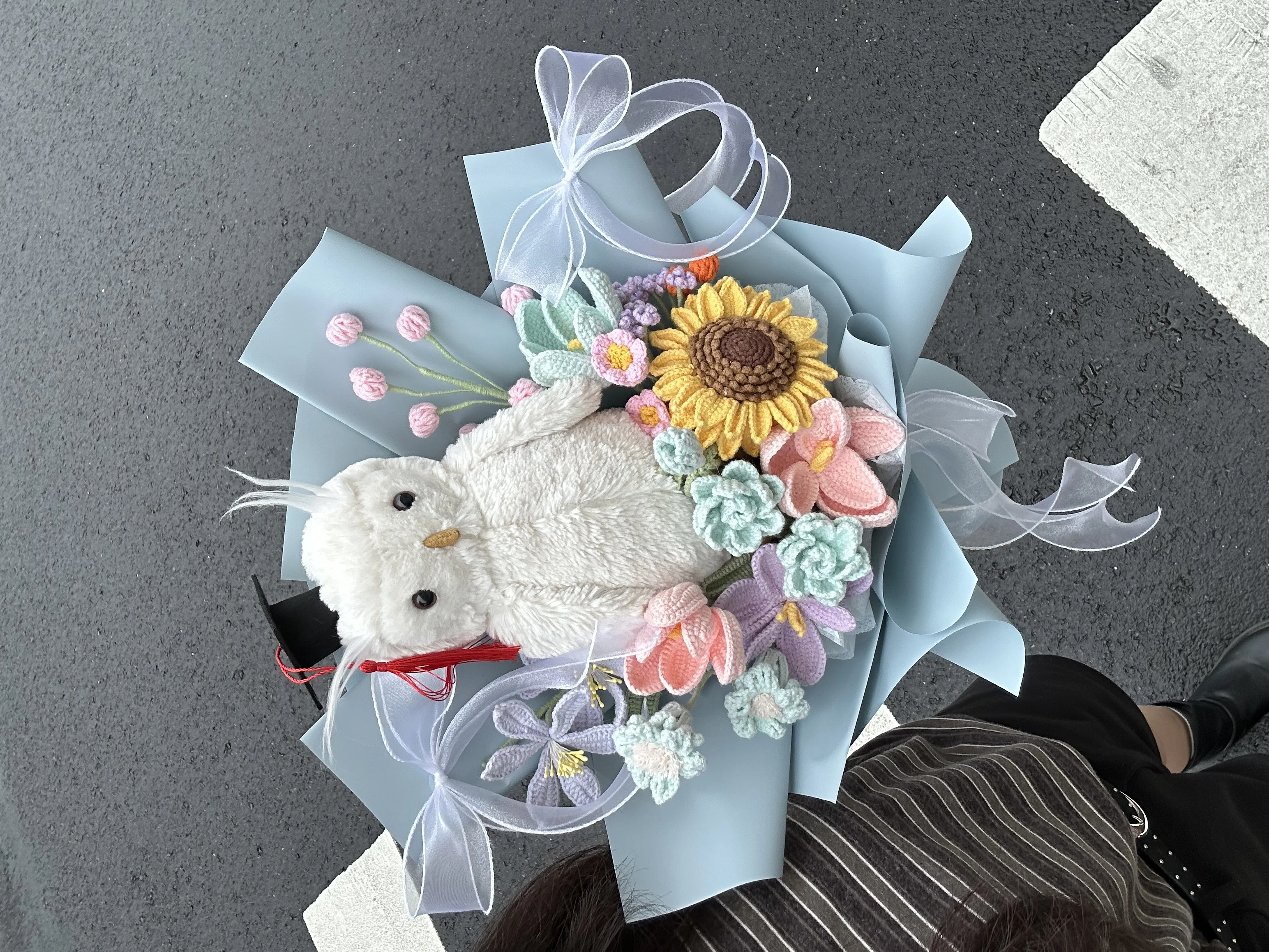 Jellycat貓頭鷹針織花束