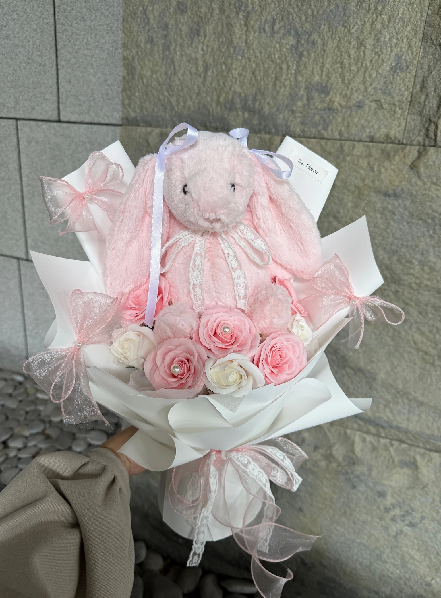 粉色31Jellycat香皂花束