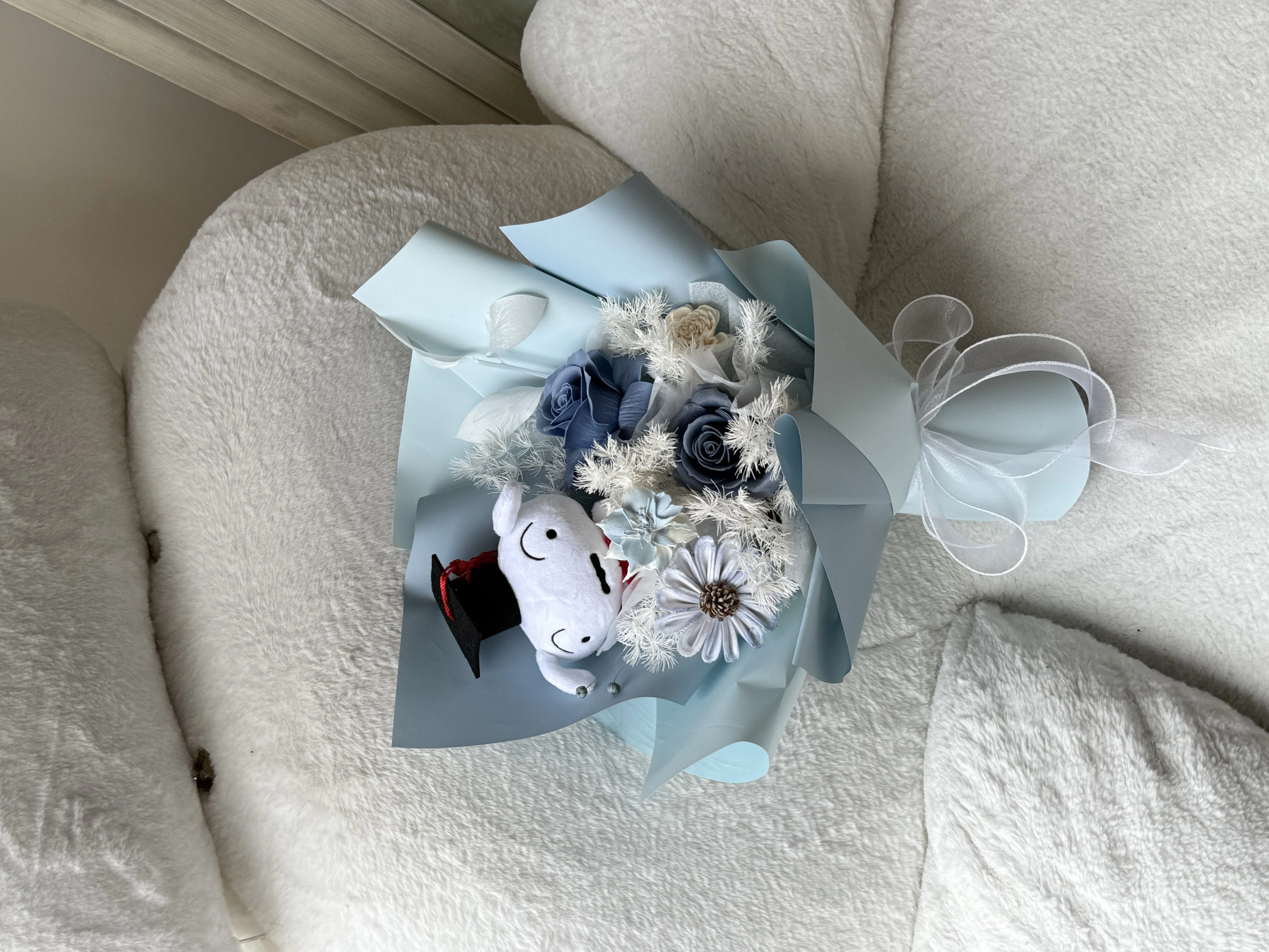 小白畢業花束