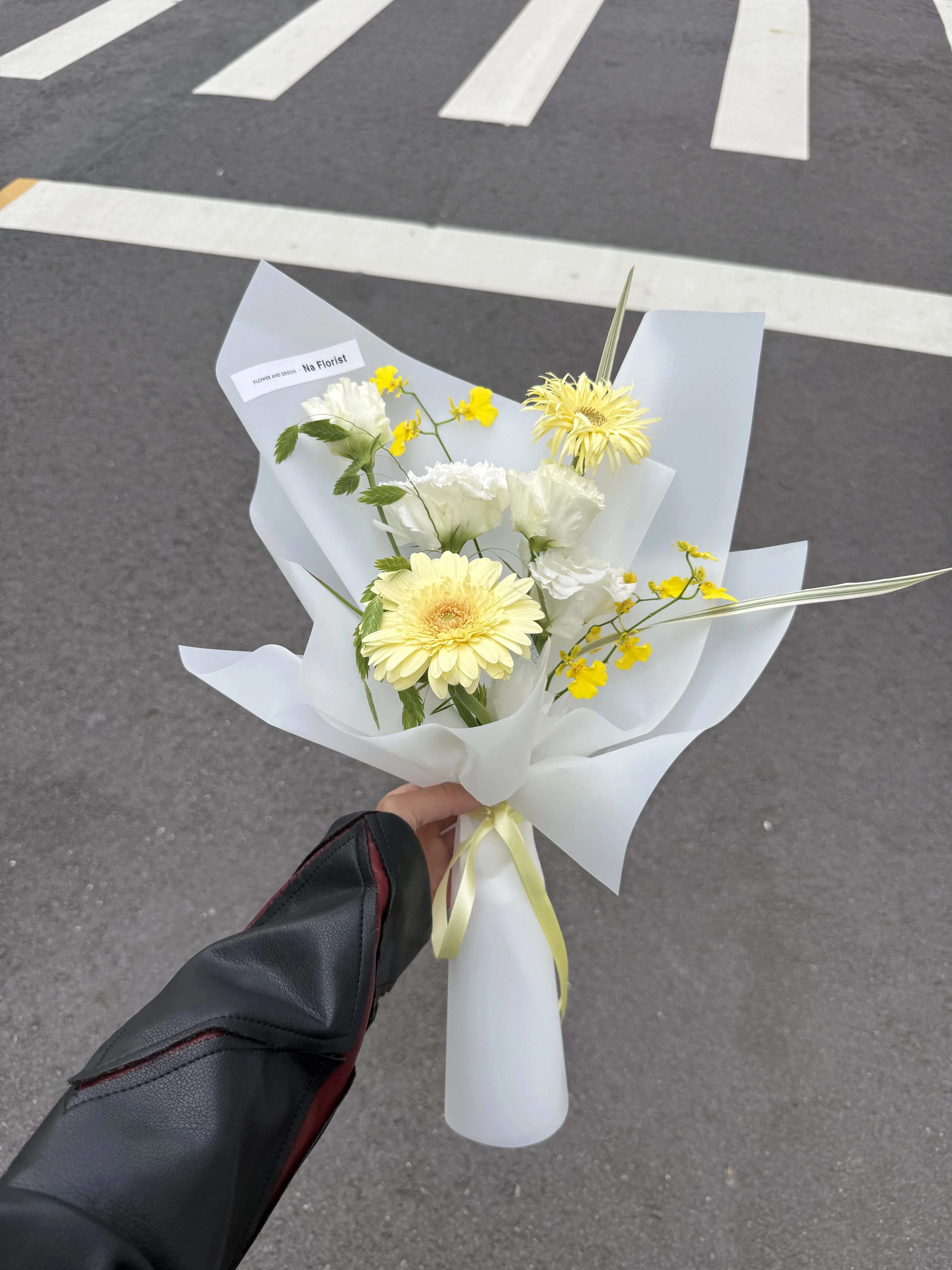 向日葵桔梗鮮花花束