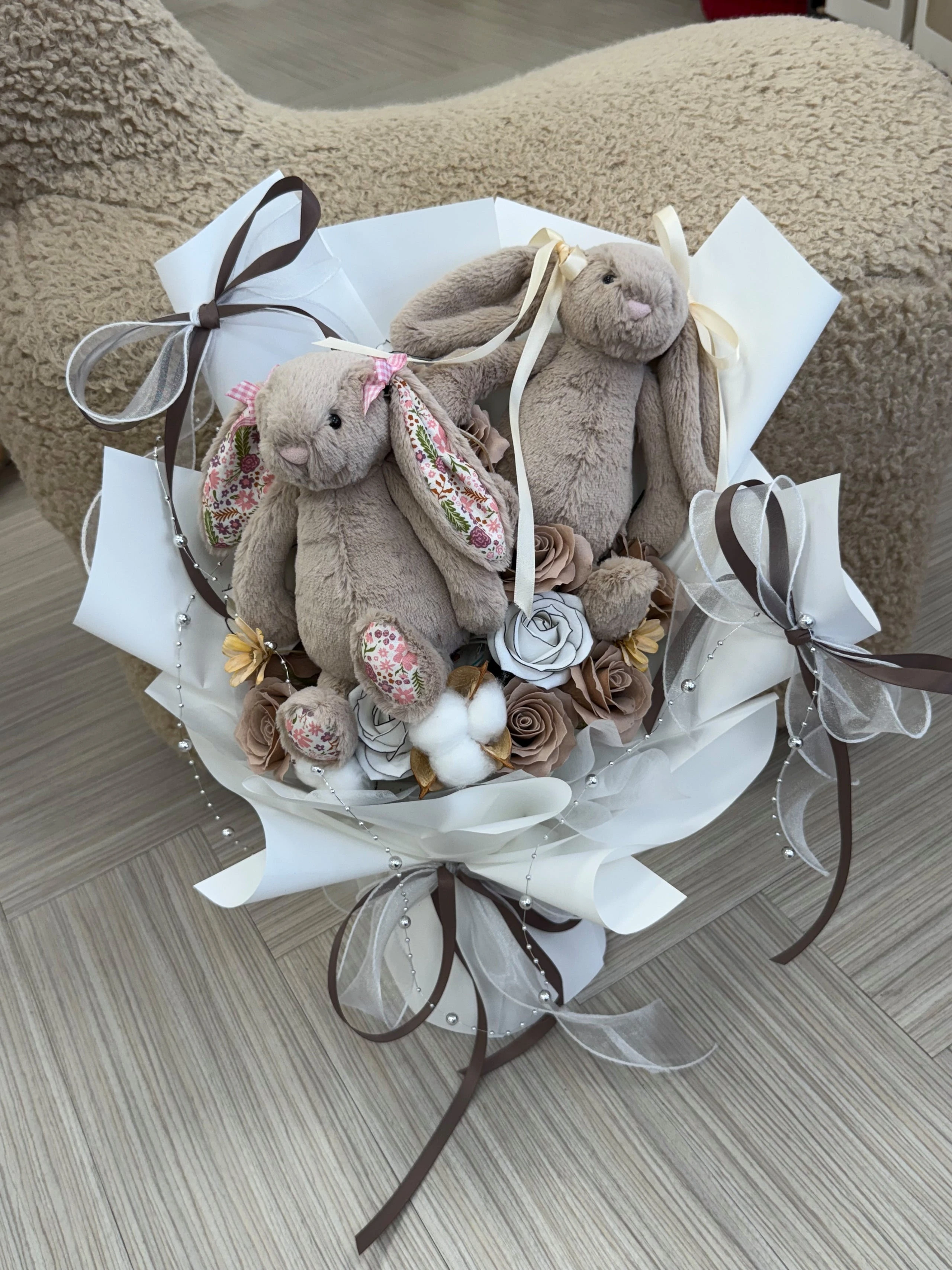 Jellycat碎花雙兔