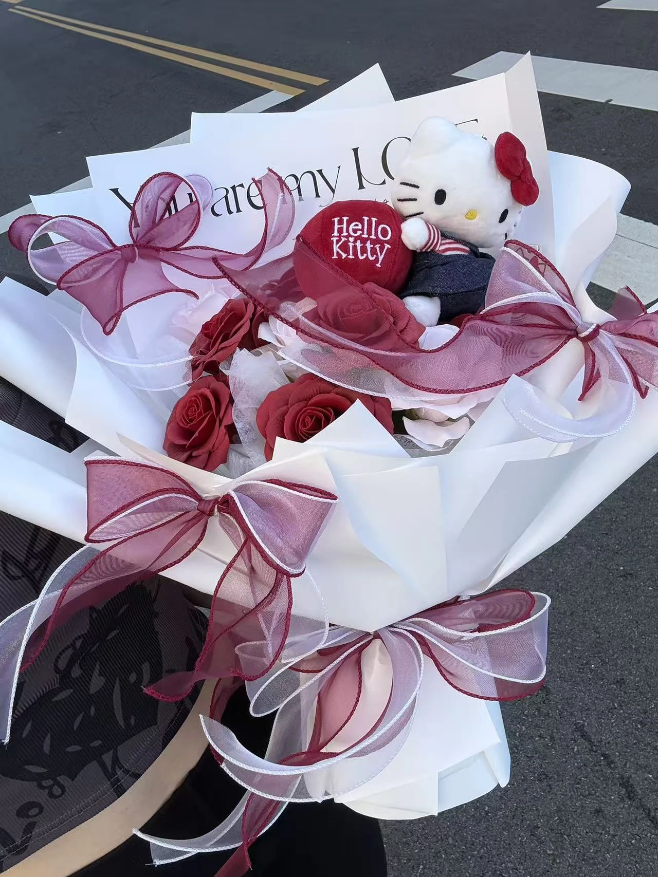 hello kitty玫瑰香皂花束