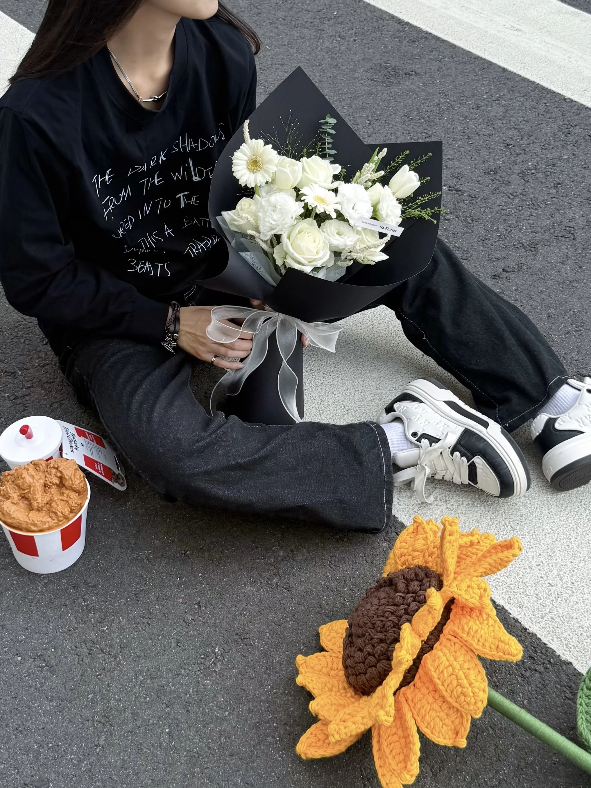 鬱金香玫瑰花束