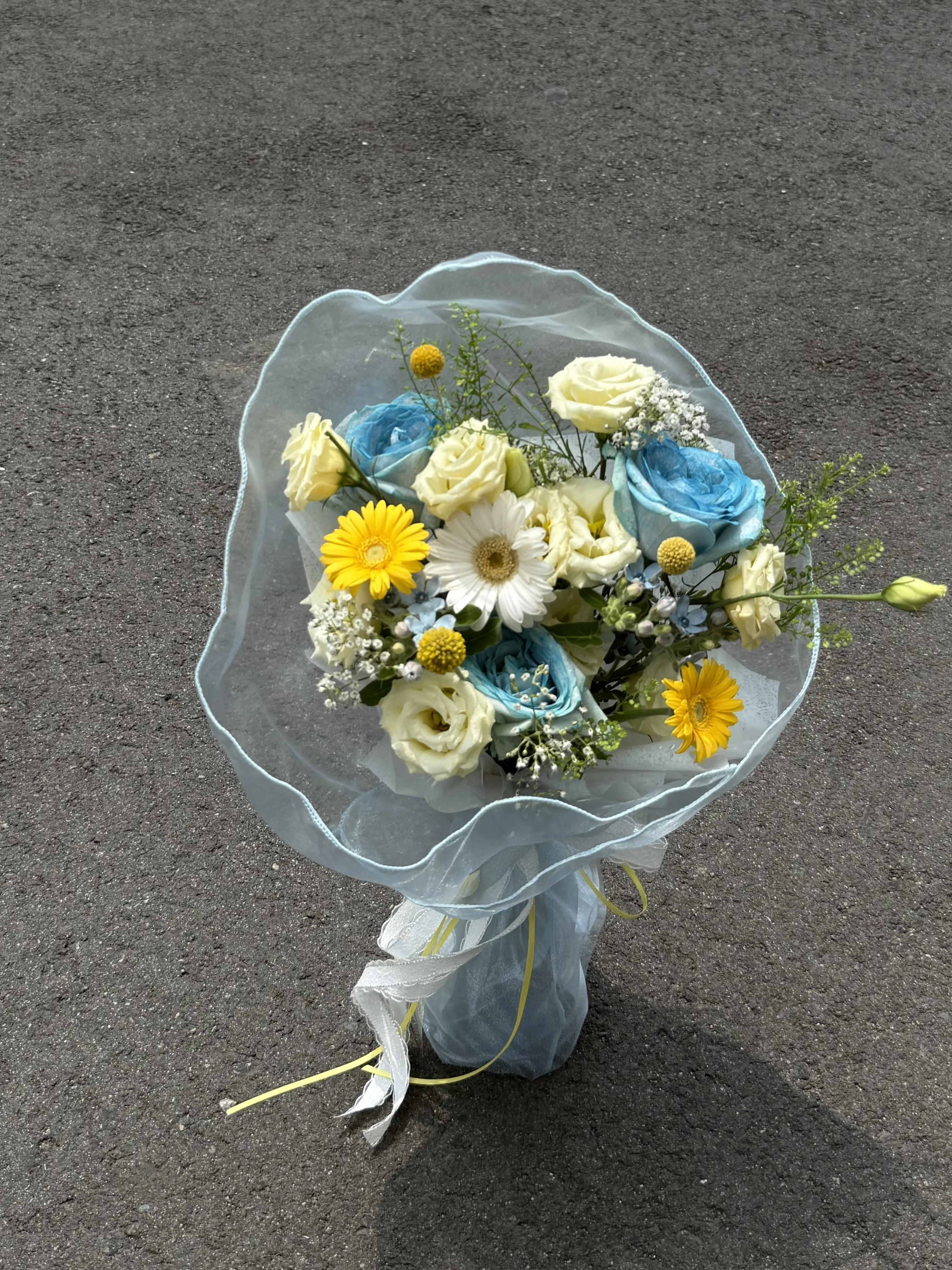 藍系繽紛花束