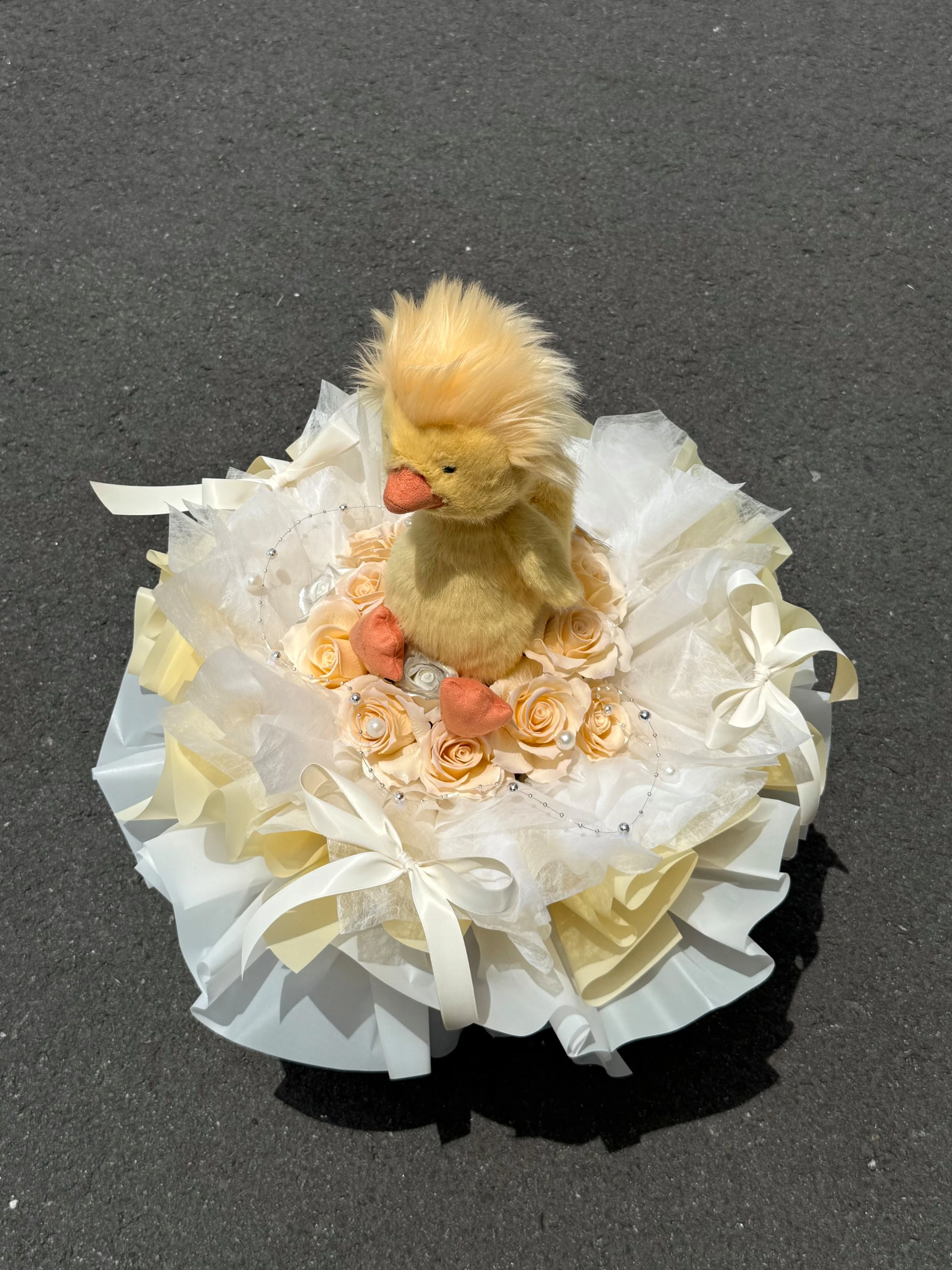 Jellycat炸毛鴨花束