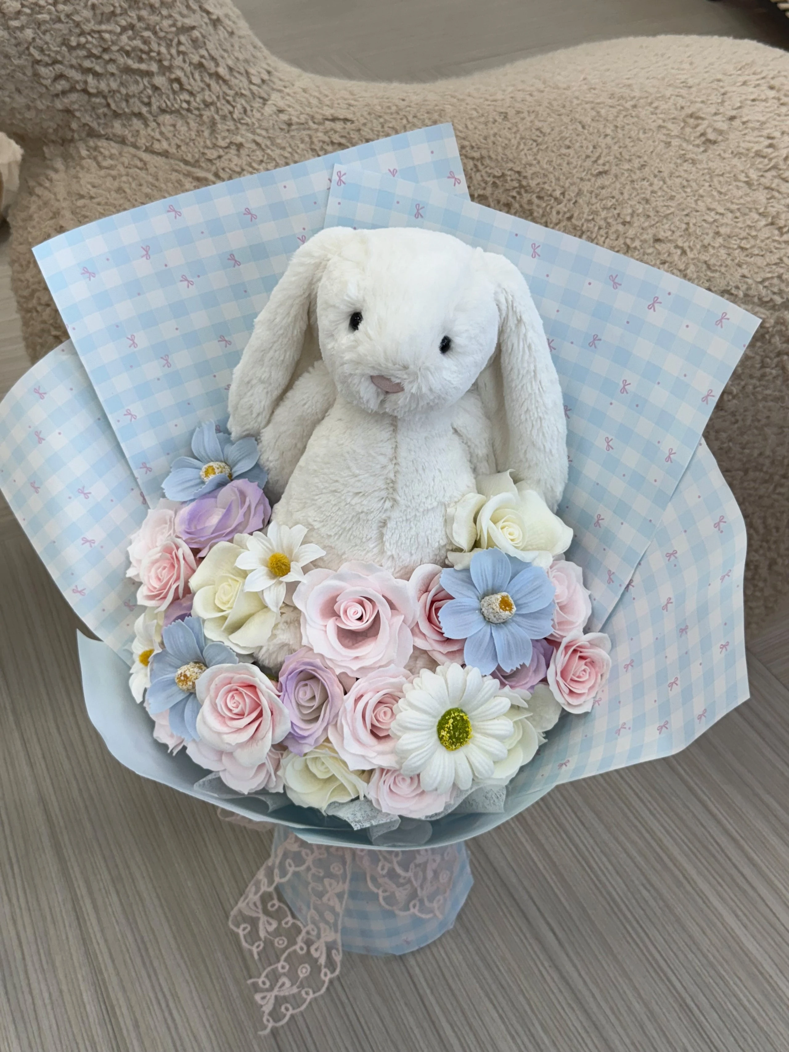 Jellycat白兔藍夢