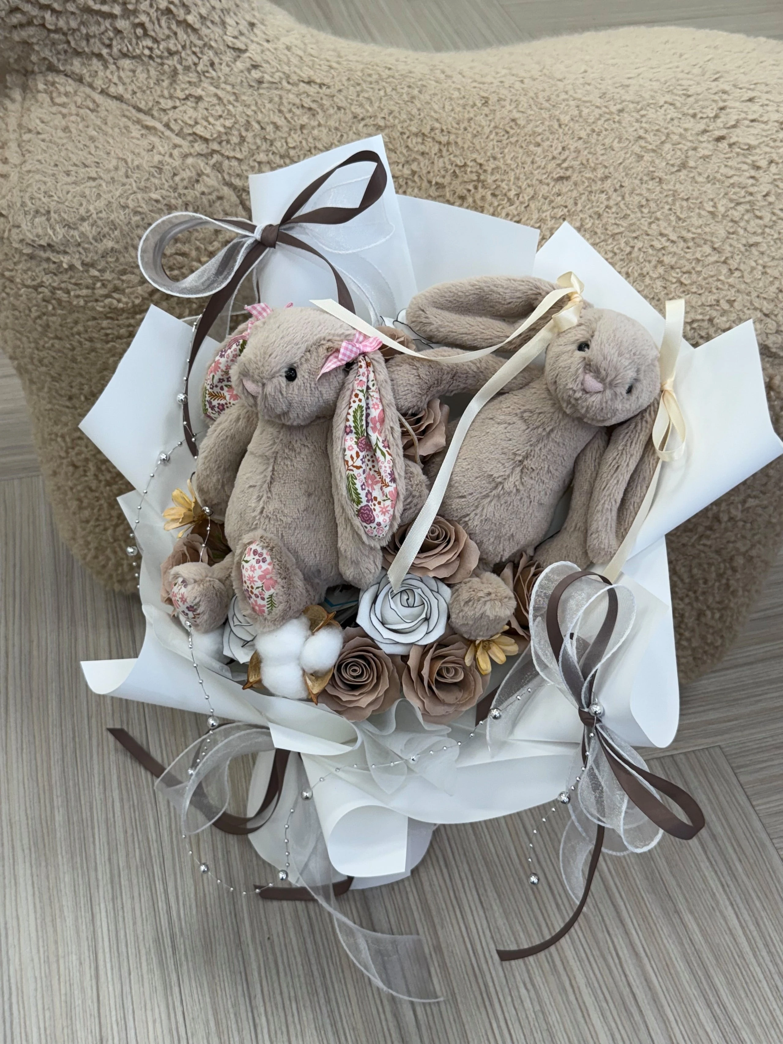 Jellycat碎花雙兔