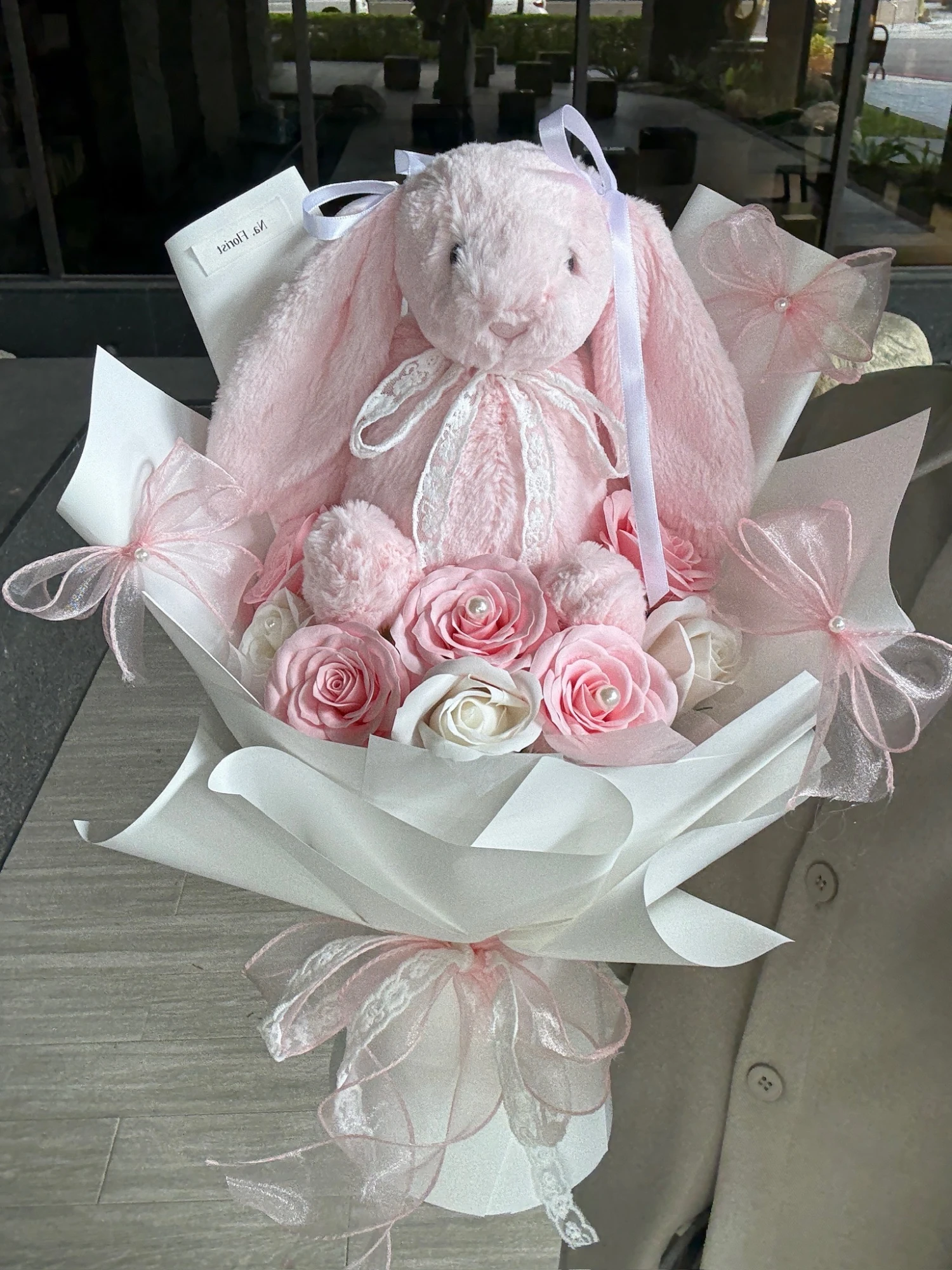 粉色31Jellycat香皂花束