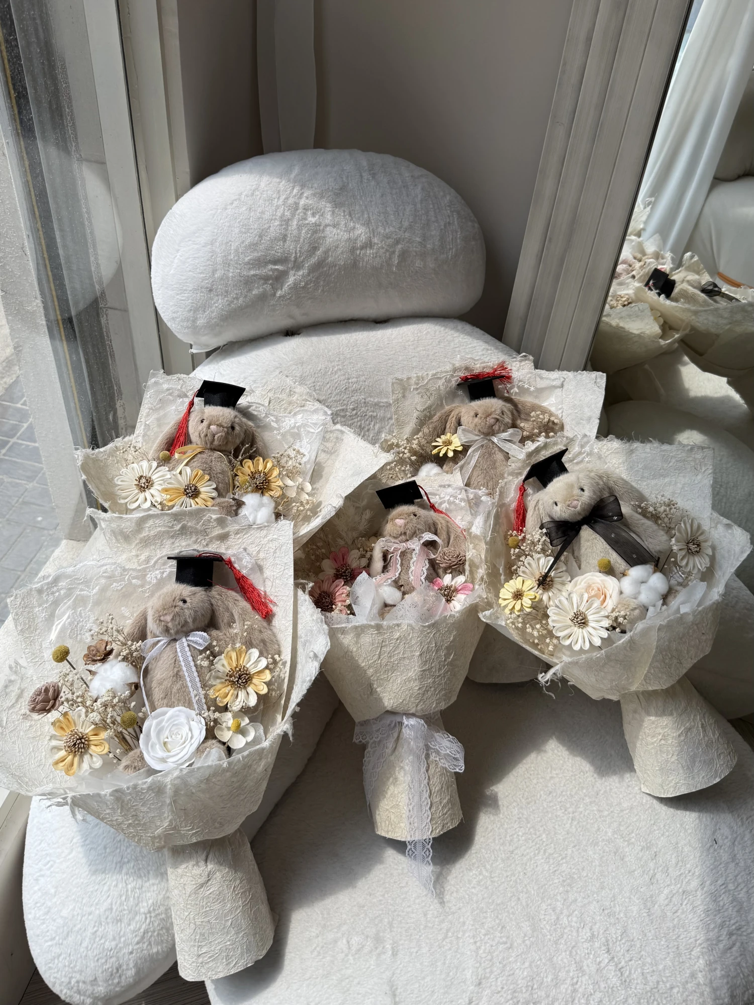 畢業jellycat 兔花束
