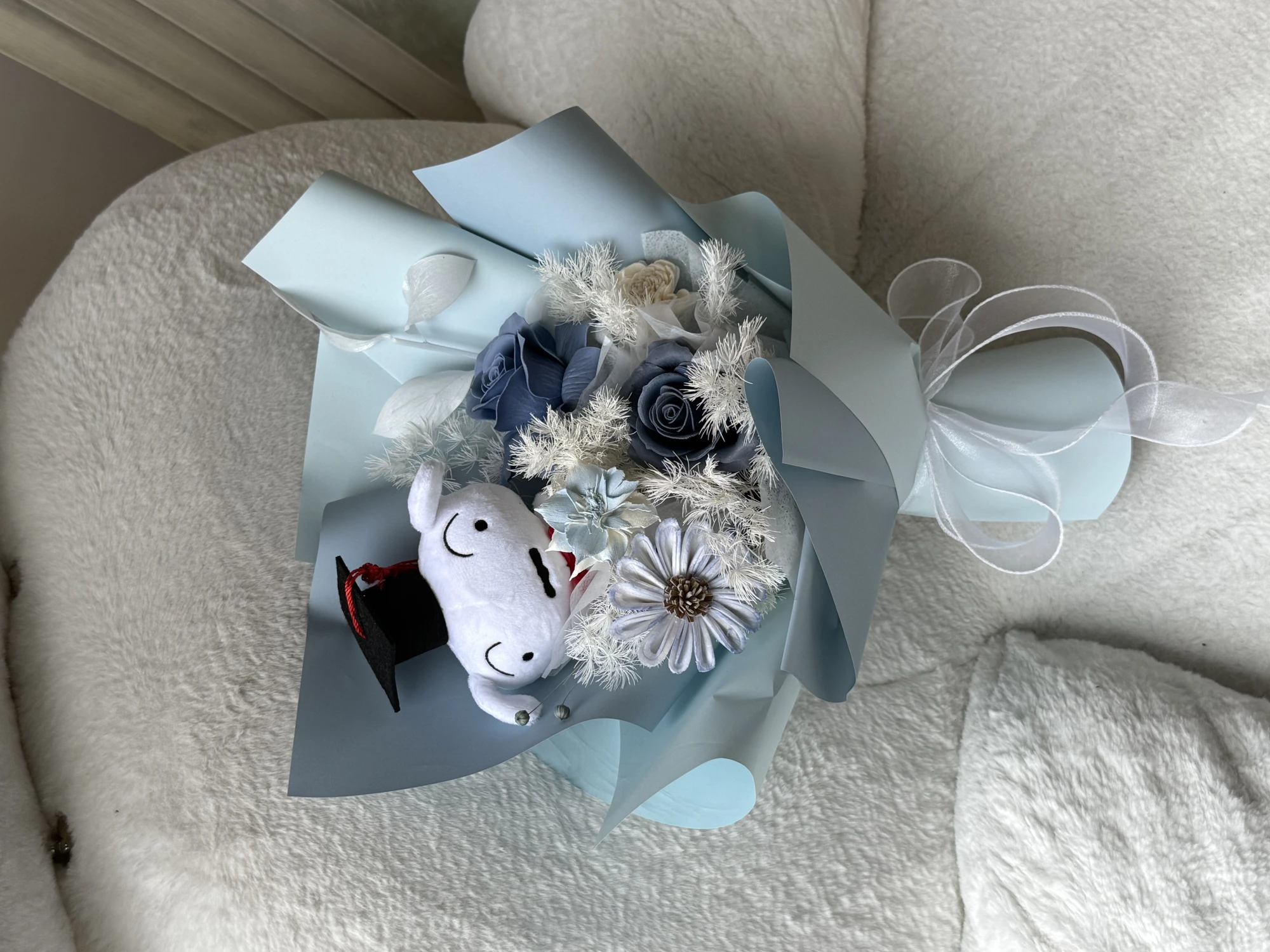 小白畢業花束