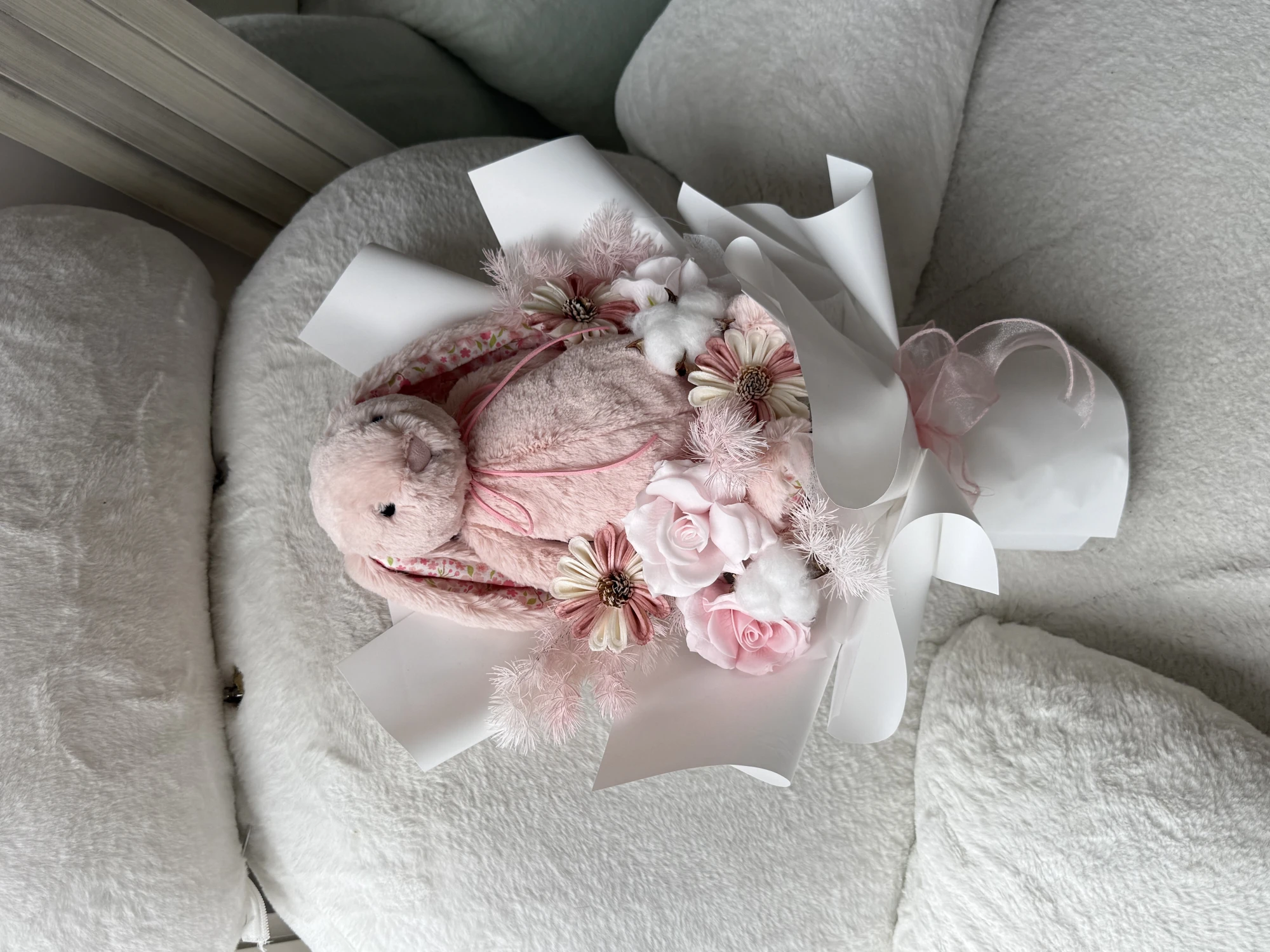 Jellycat兔蝴蝶花束