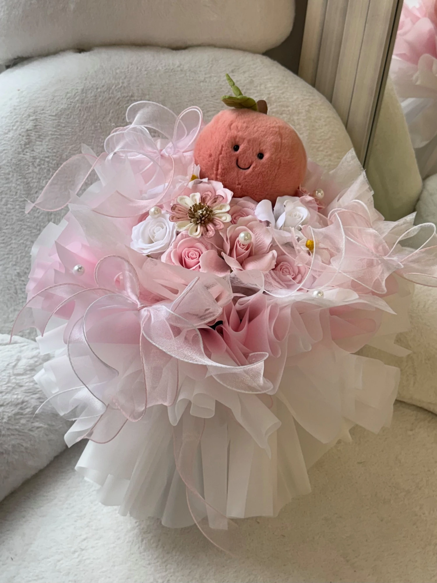 Jellycat桃子花束