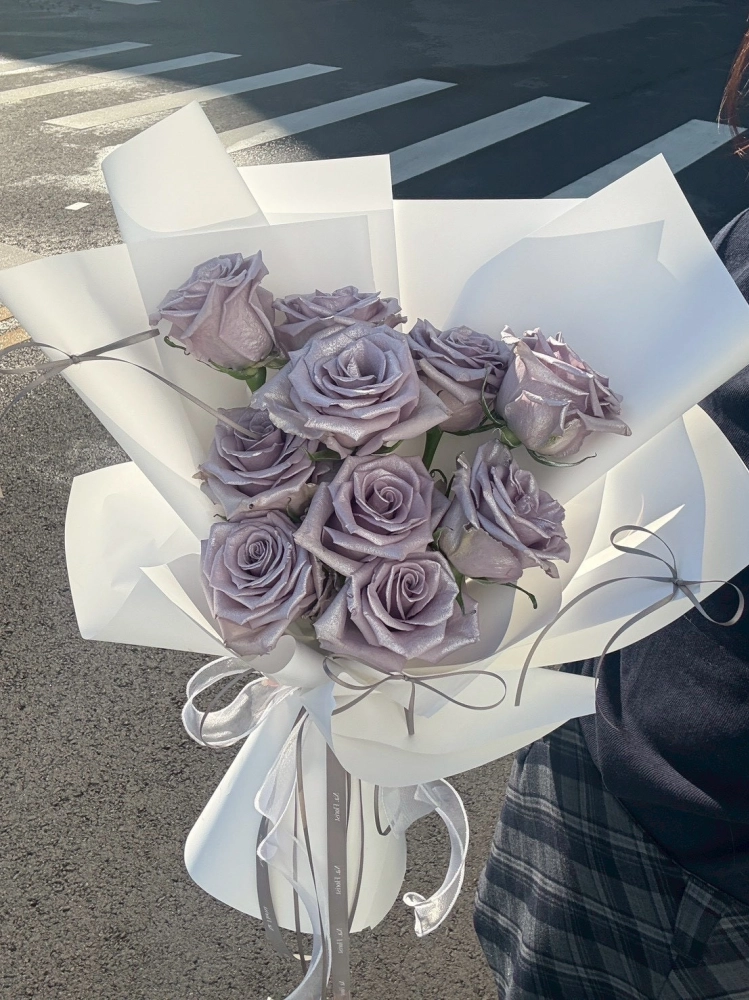 紫霧玫瑰花束