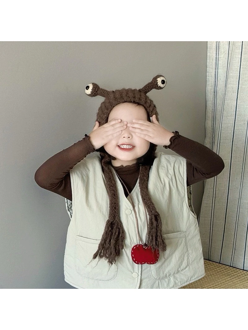 IG打卡必備款 超Q可愛觸角 造型帽 抓周 收涎必備 嬰幼兒寫真 保暖帽 嬰兒帽 ins韓風 寶寶\