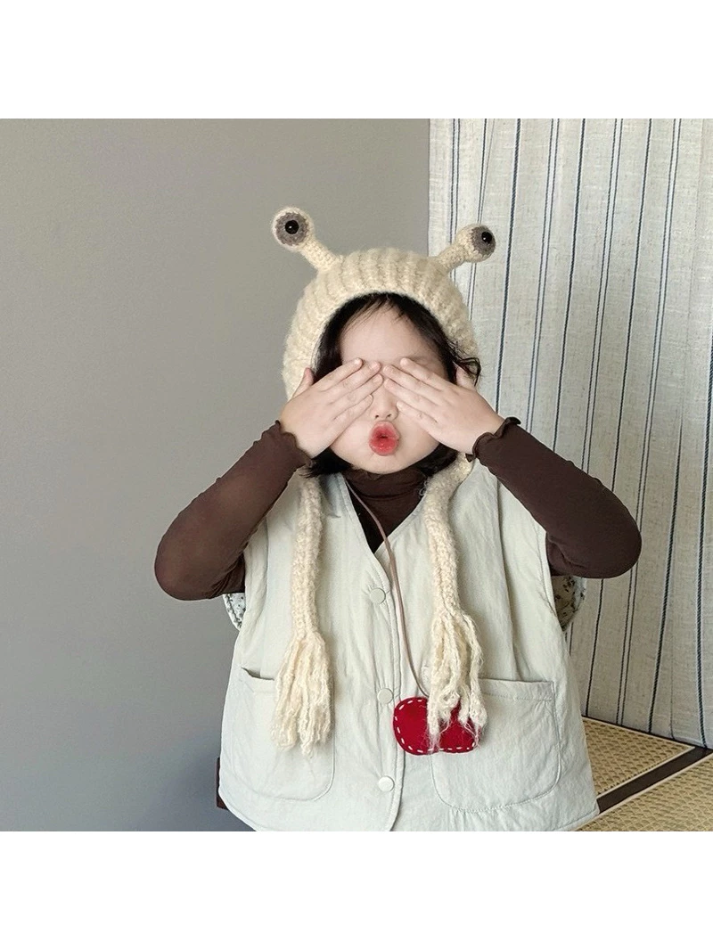 IG打卡必備款 超Q可愛觸角 造型帽 抓周 收涎必備 嬰幼兒寫真 保暖帽 嬰兒帽 ins韓風 寶寶\