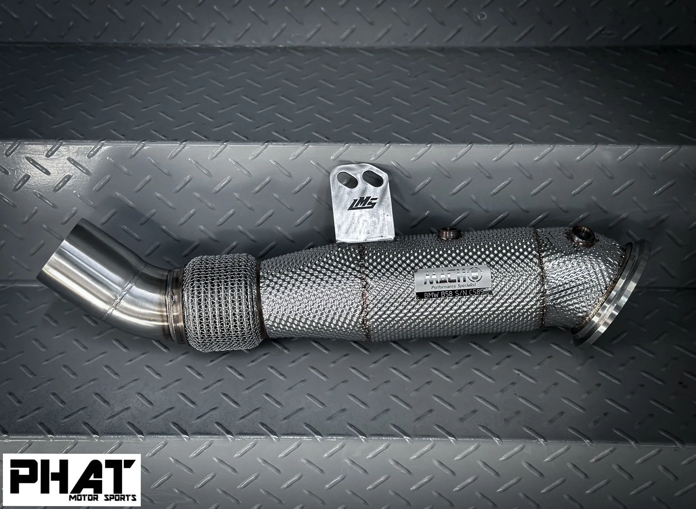 Mach5 Performance 高流量隔熱當派 Downpipe BMW G30 540i B58
