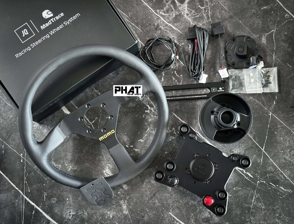 JQWerks x Madtrace賽用競技方向盤機構 + MOMO MOD78 350mm 仿皮圓把 Toyota GR Yaris 1.6-JQWerks方向盤機構